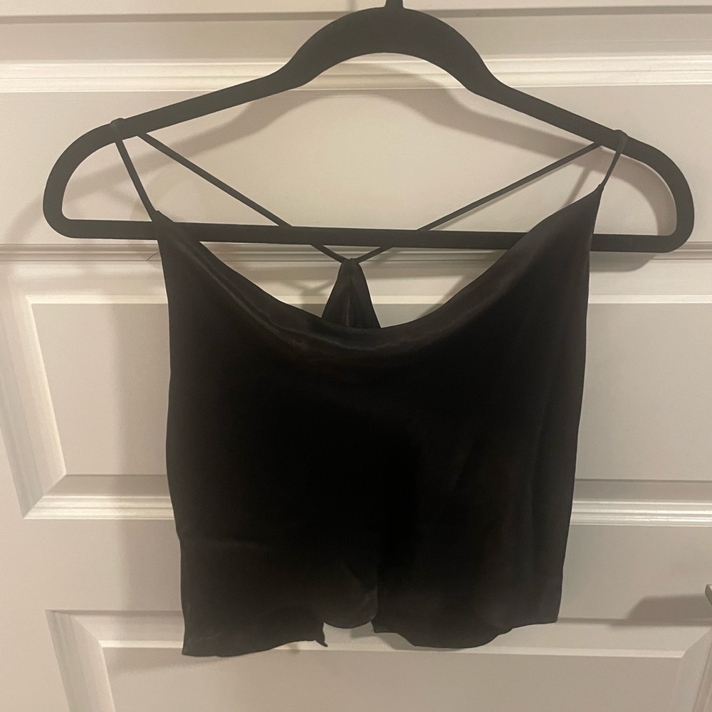 Zara Sleek Black Camisole Top